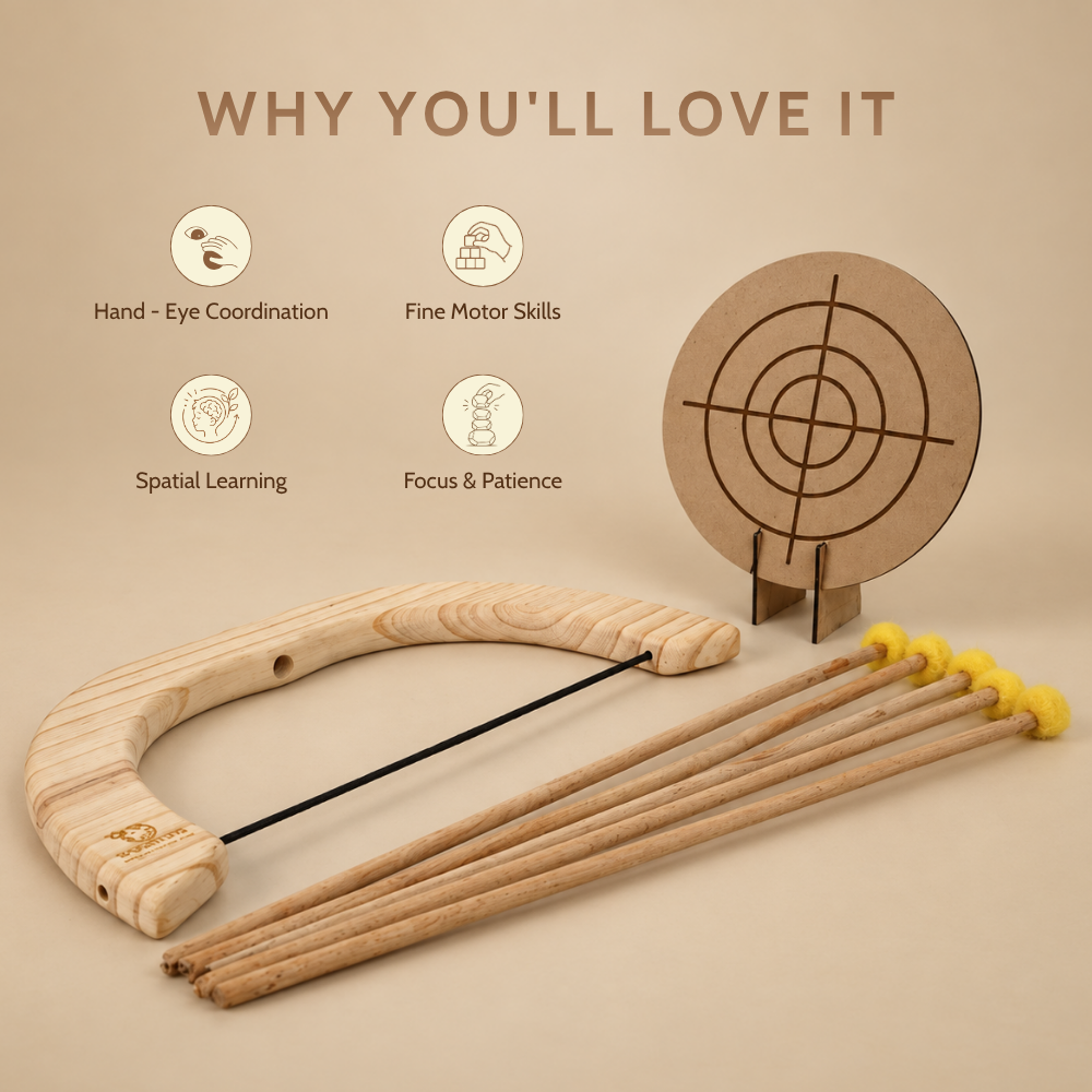 Wooden Bow and Arrow Set