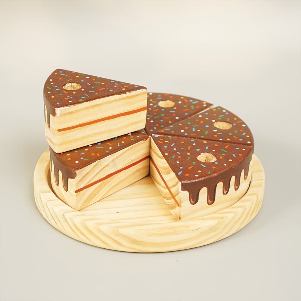 Wooden Chocolate Cake Toy