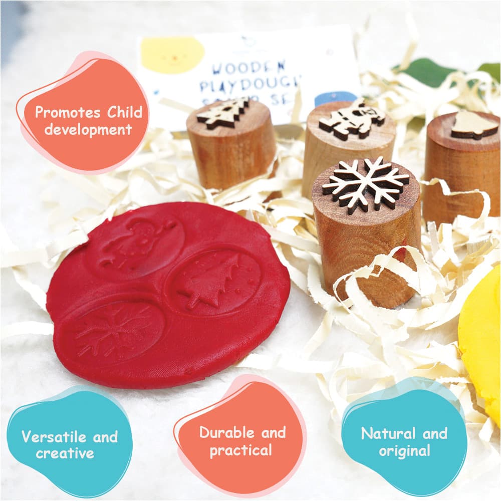 Benefits of Wooden Christmas Stamp Set Toy