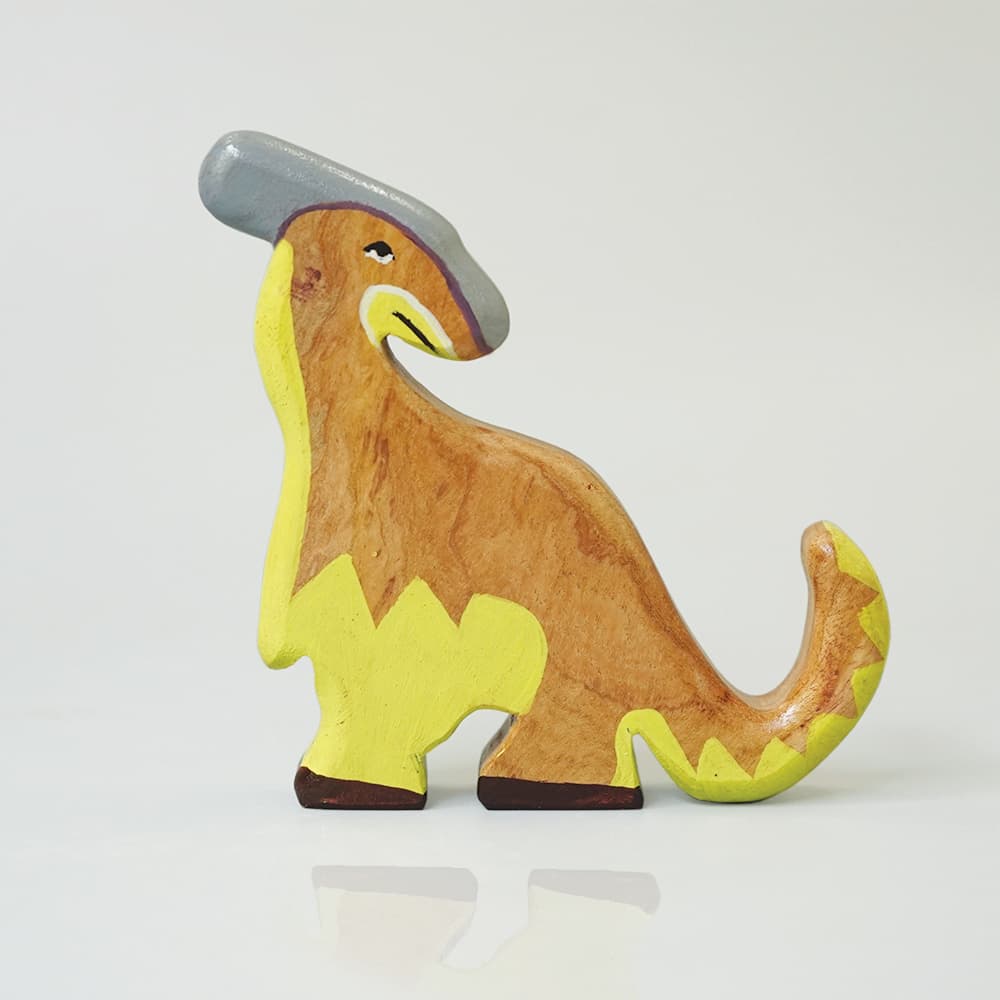 Wooden Parasaurolophus Toys