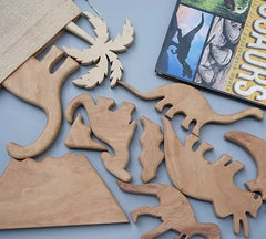 Wooden Dinosaurs Toys 