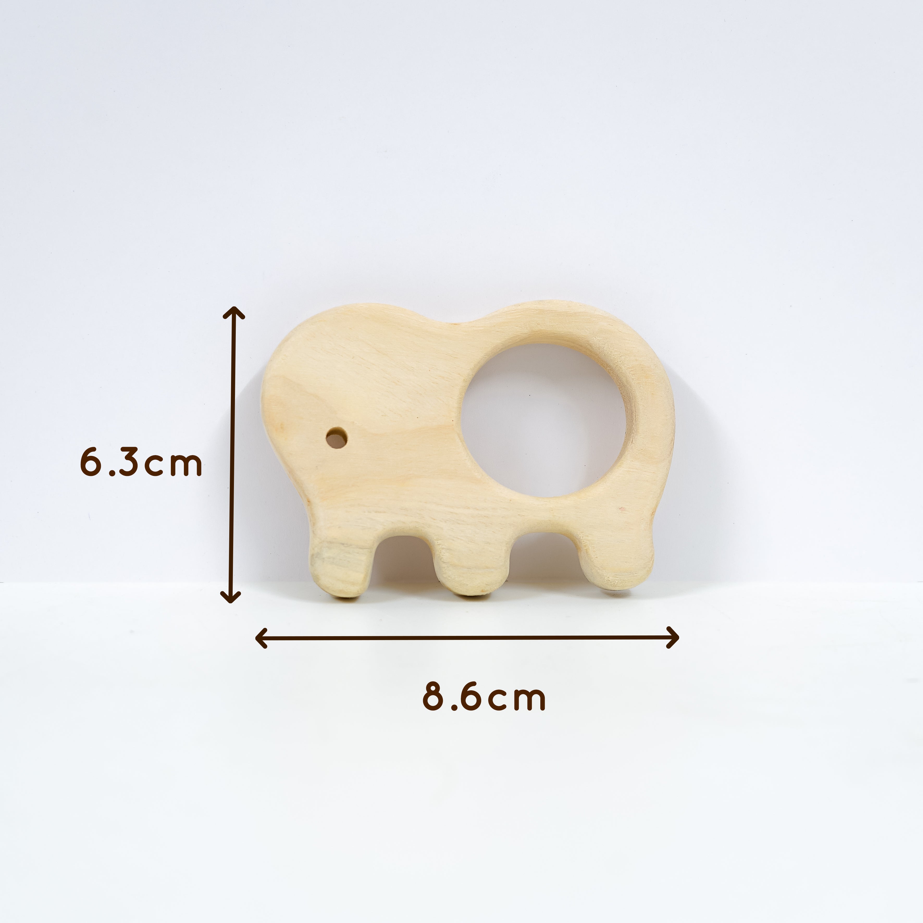 Wooden Teether Toys – Elephant + Whale