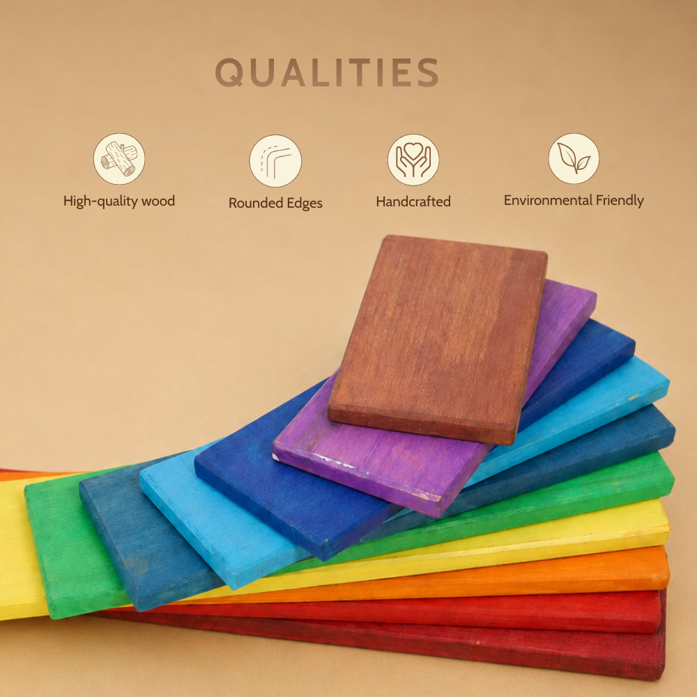 Play Boards Wooden Set (Colourful)