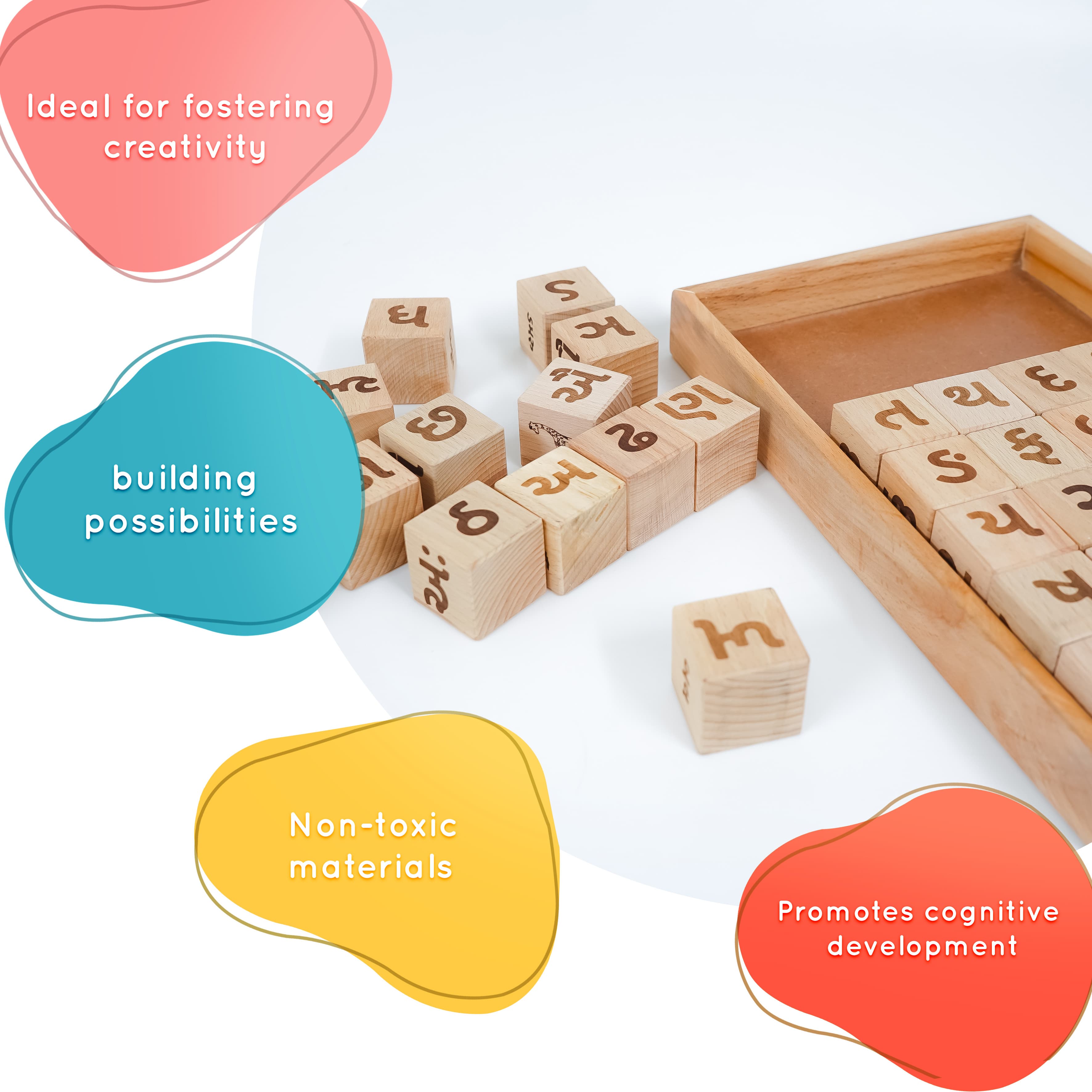 Gujrati Alphabet Educational Block Set