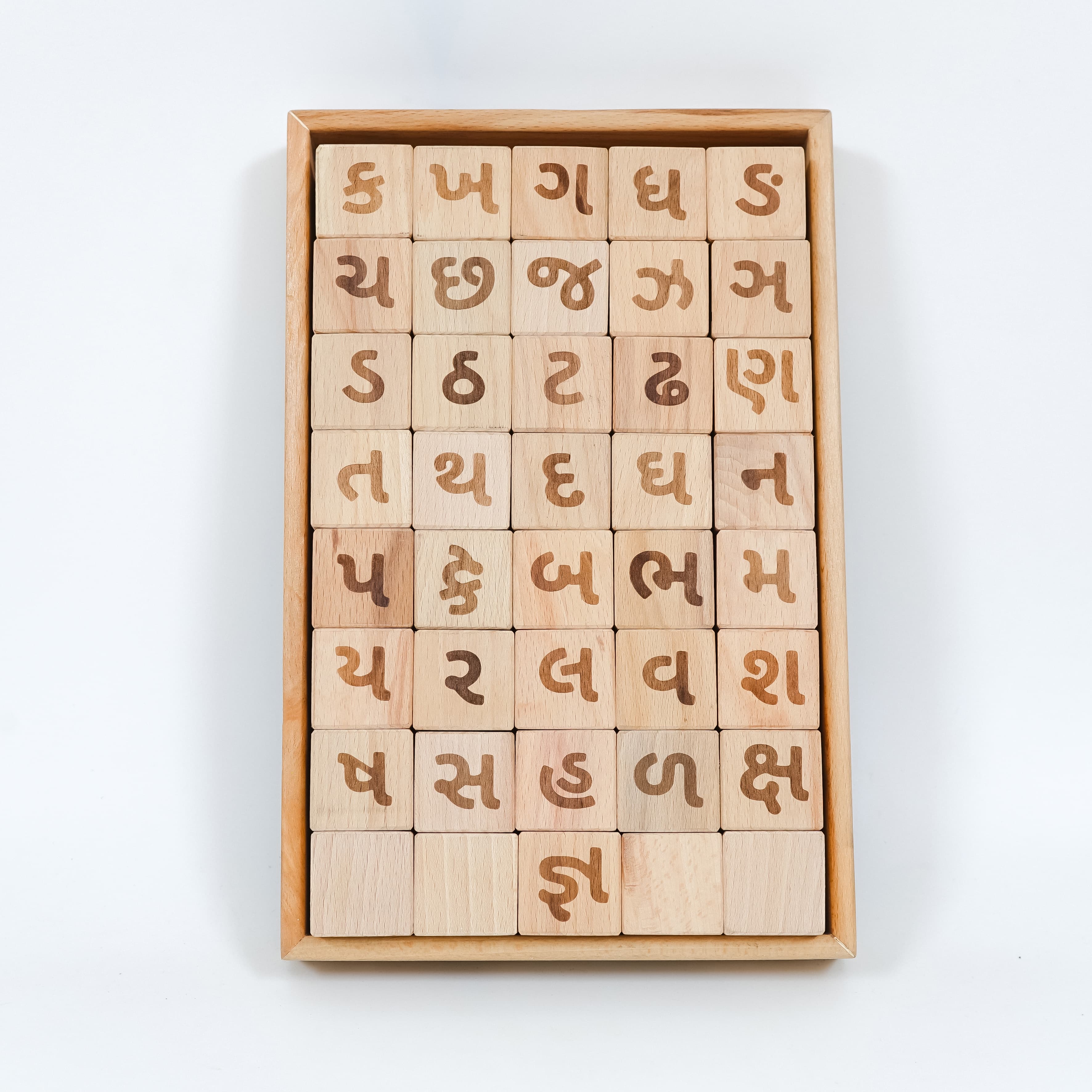 Gujrati Alphabet Educational Block Set