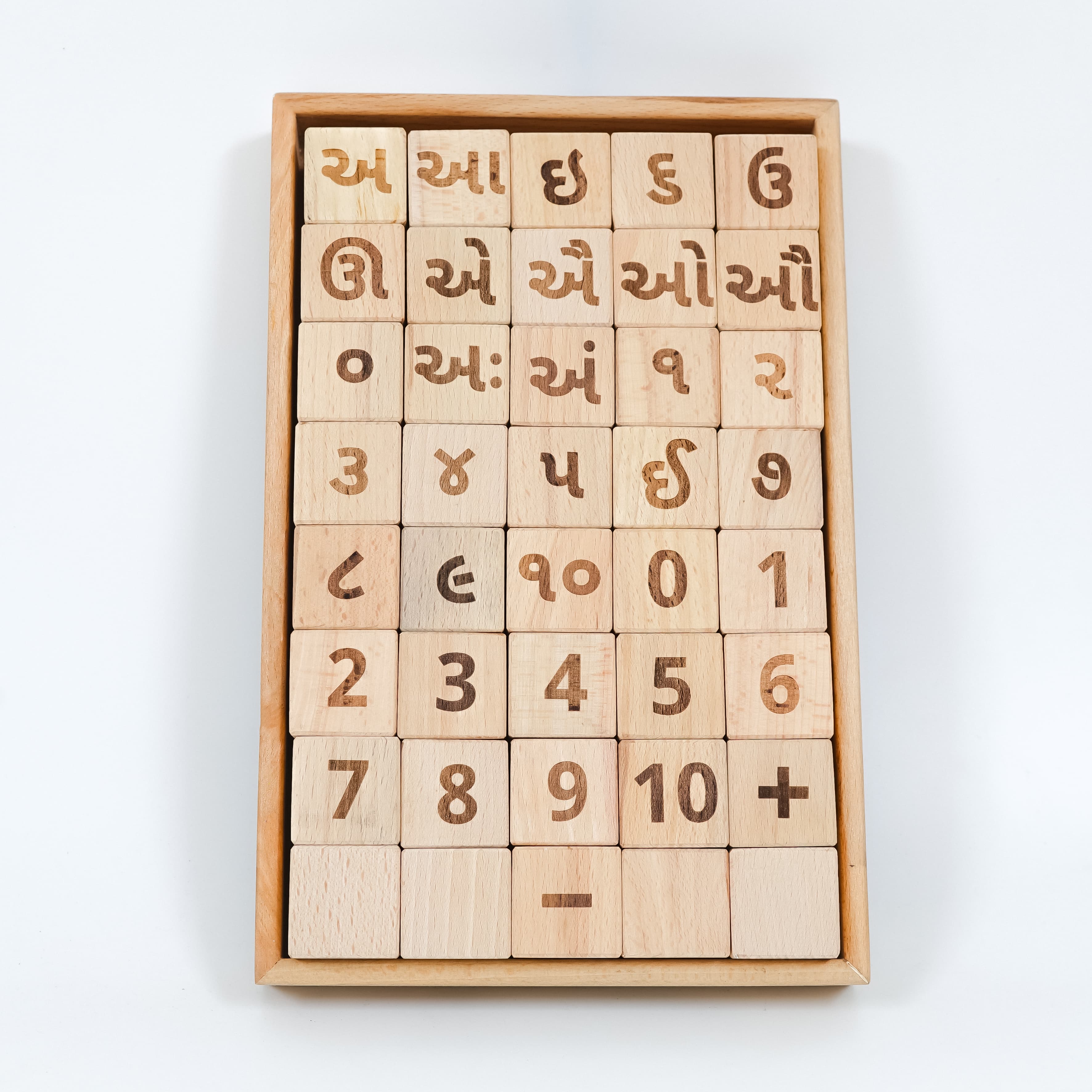 Gujrati Alphabet Educational Block Set