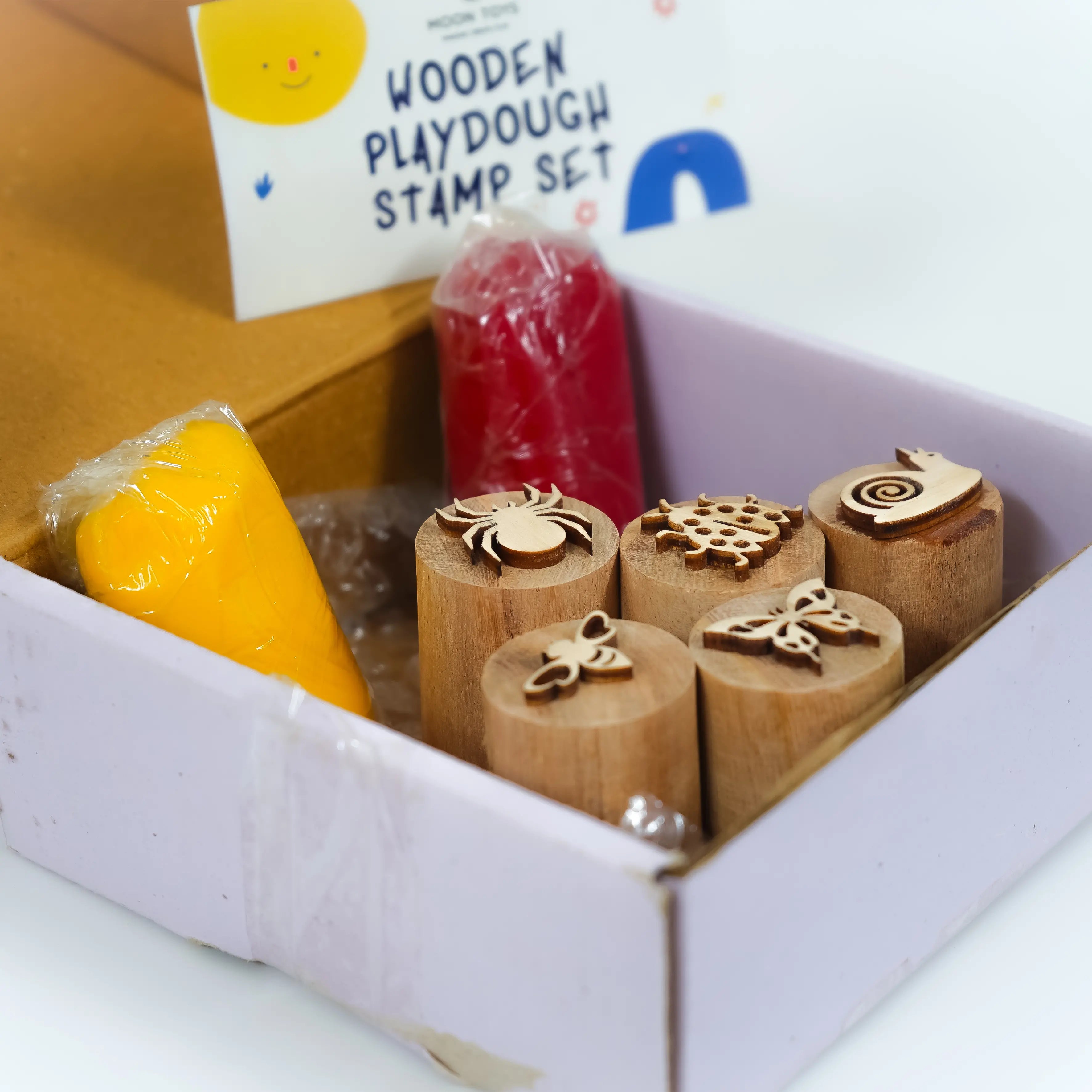 Wooden Insects Stamps Set Toys