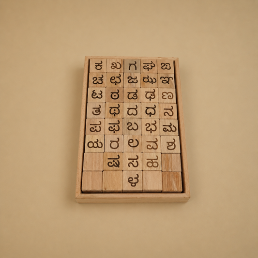 Educational Blocks Set (4-In-1) - Kannada