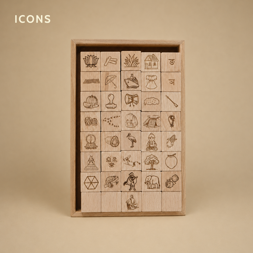 Educational Blocks Set (4-In-1) - Marathi