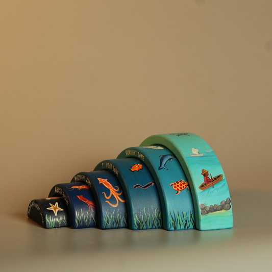 Ocean Zone Wooden Stacker