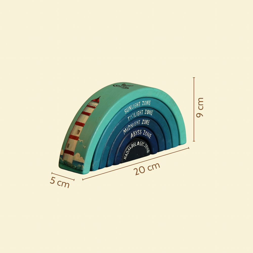 Ocean Zone Wooden Stacker