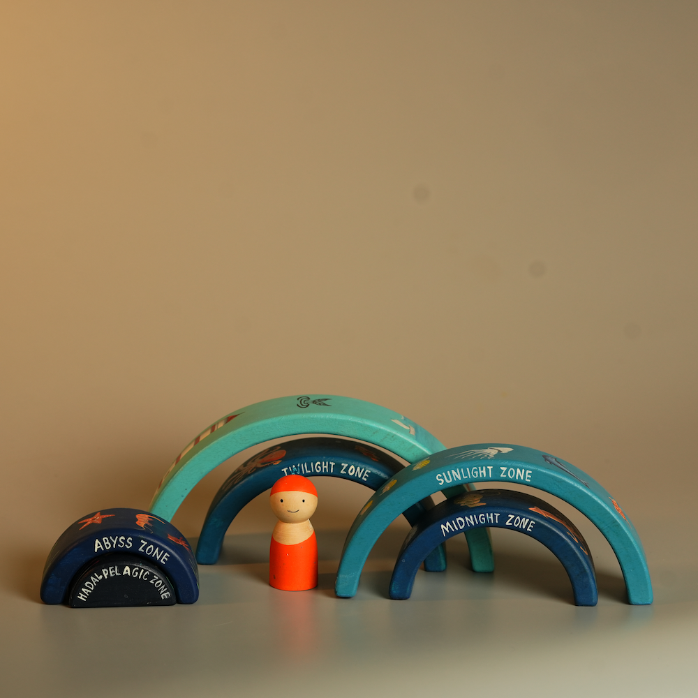 Ocean Zone Wooden Stacker