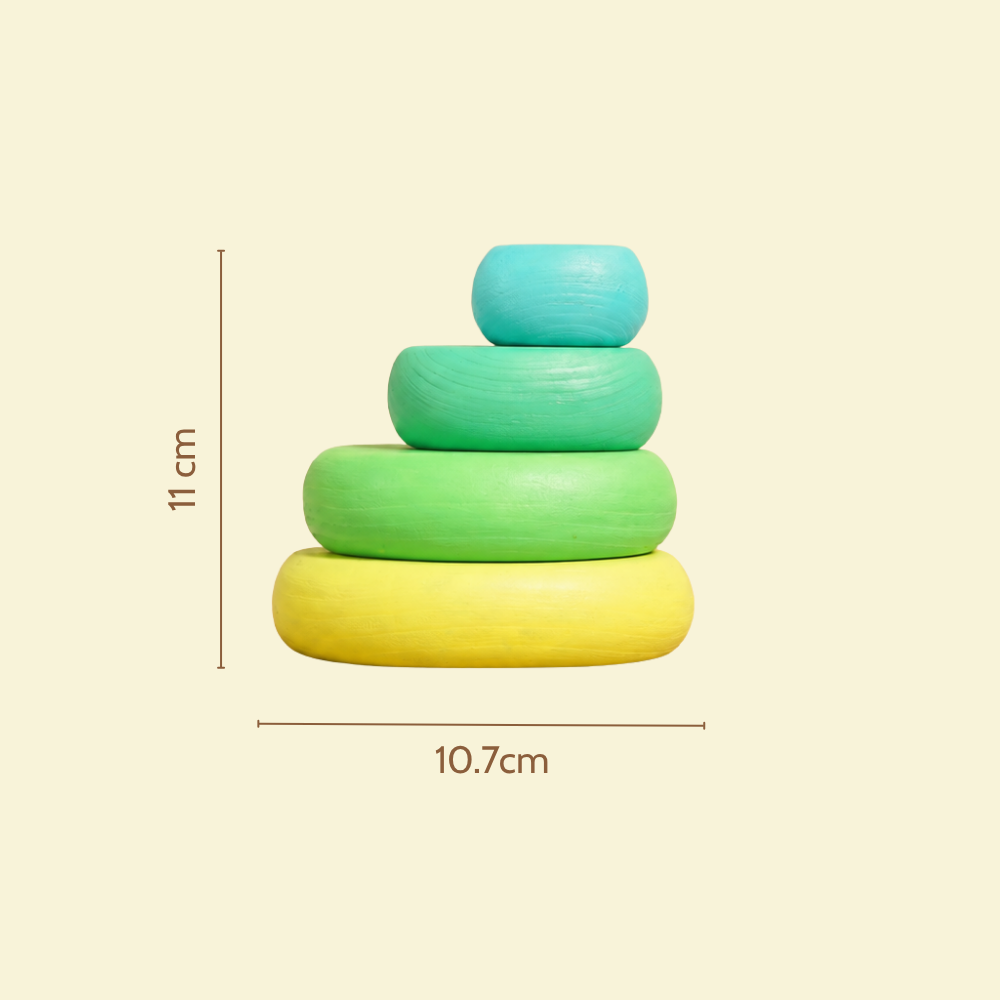 Pebbles Stacker - Green