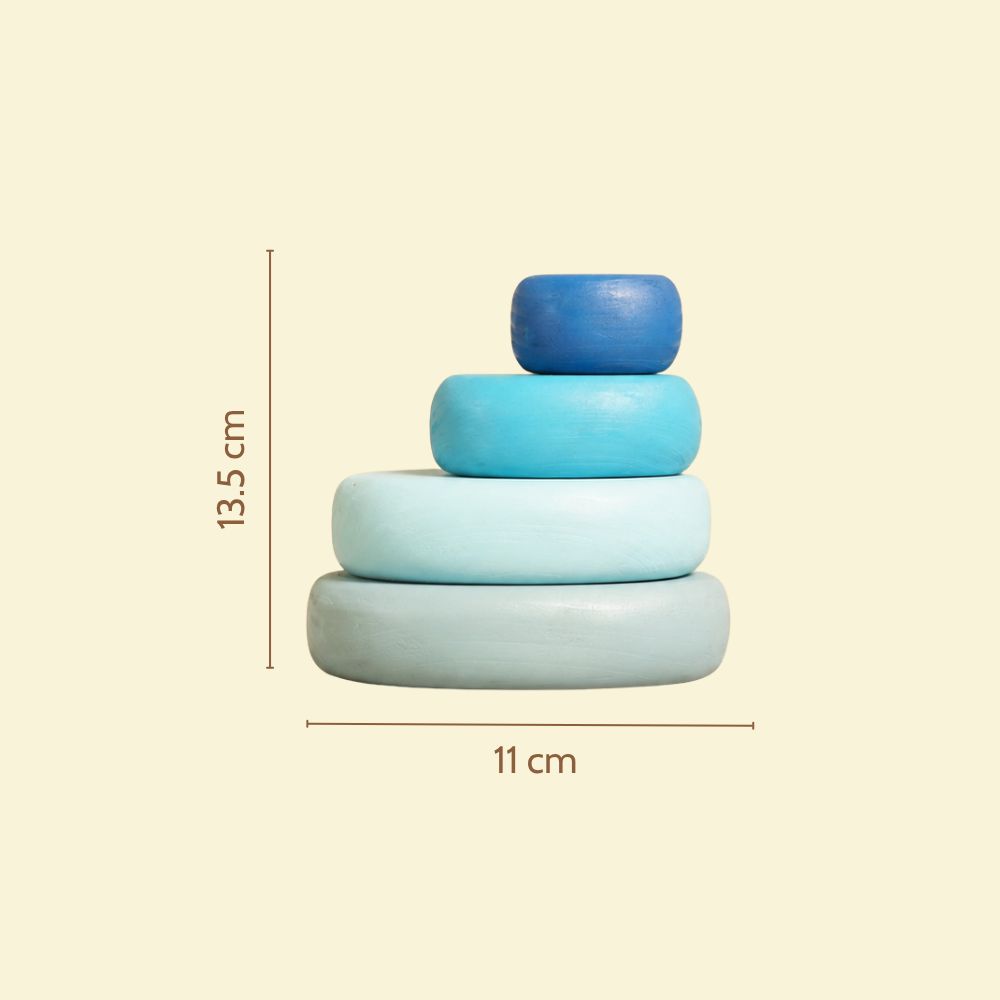 Pebbles Blocks -Blue