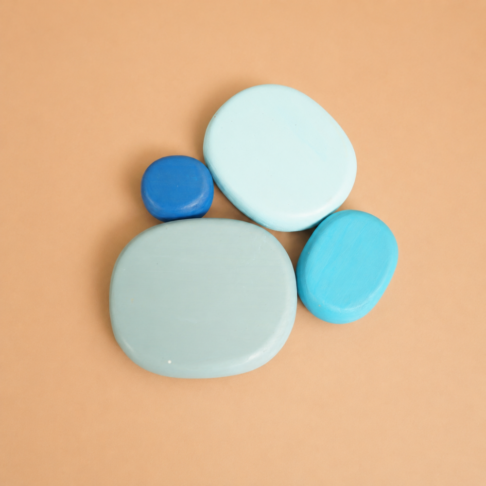 Pebbles Blocks -Blue