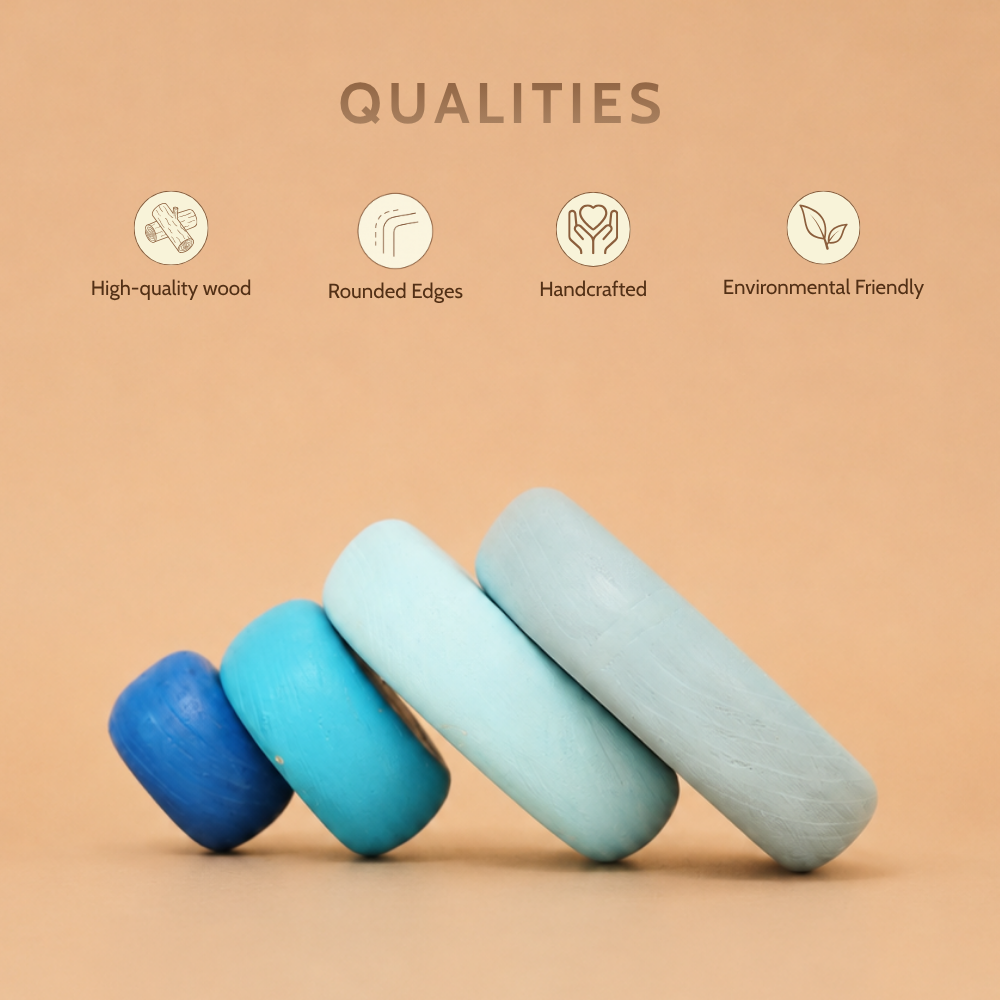 Pebbles Blocks -Blue