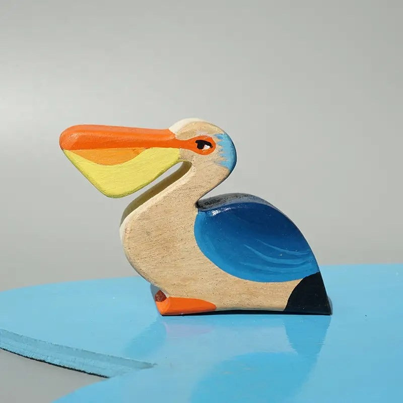 Wooden Pelicano Bird Toy