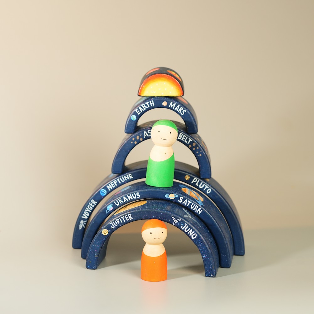 Solar System Wooden Stacker Toy