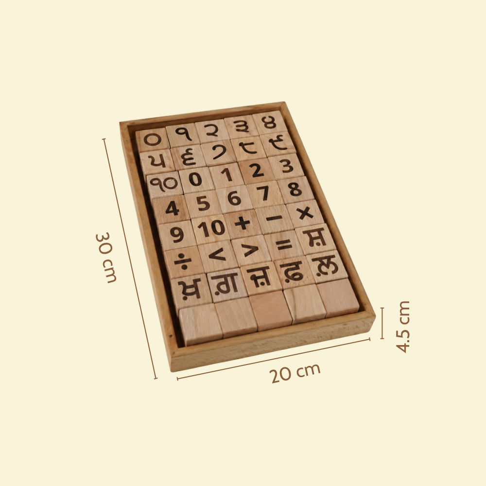 Educational Blocks Set (4-In-1) - Punjabi