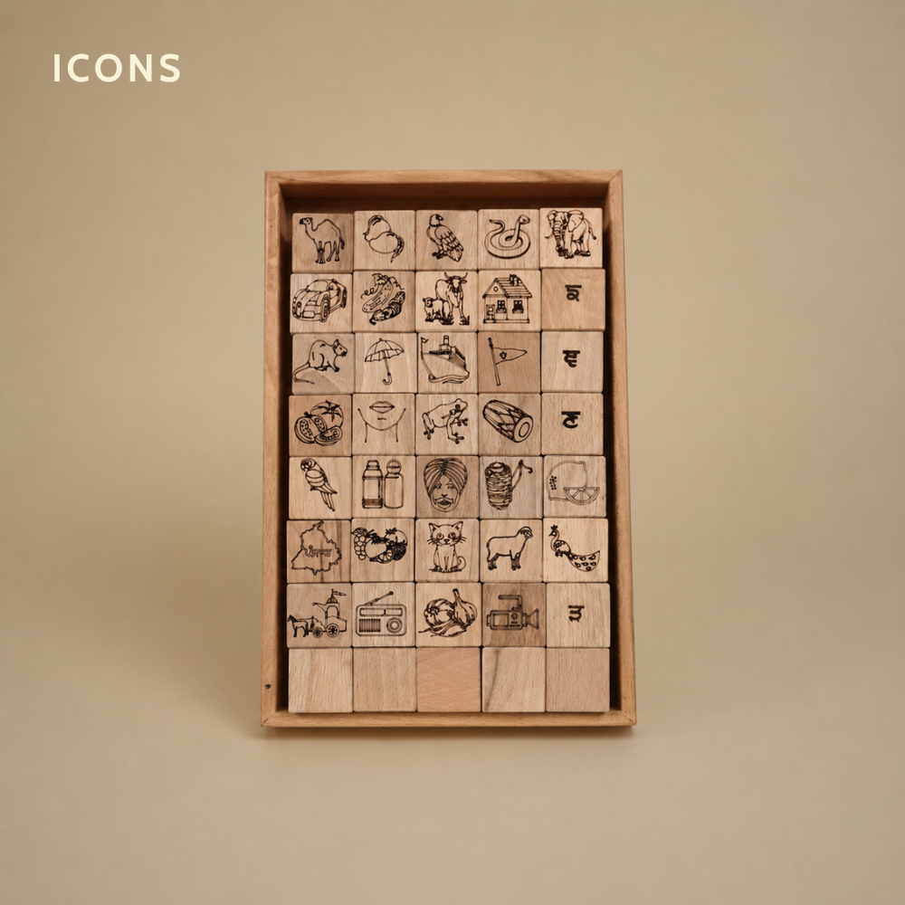 Educational Blocks Set (4-In-1) - Punjabi