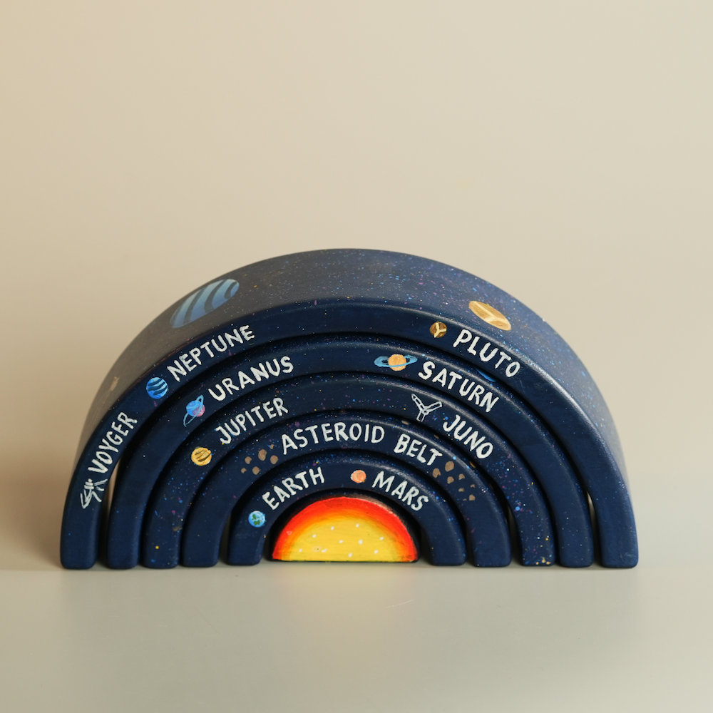 Solar System Wooden Stacker Toy