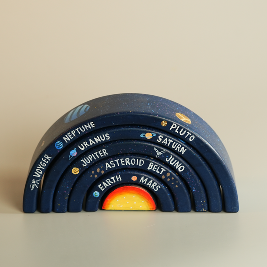Solar System Wooden Stacker Toy