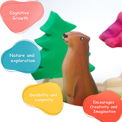 Otter Standing Wooden Toy