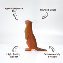 Otter Standing Wooden Toy