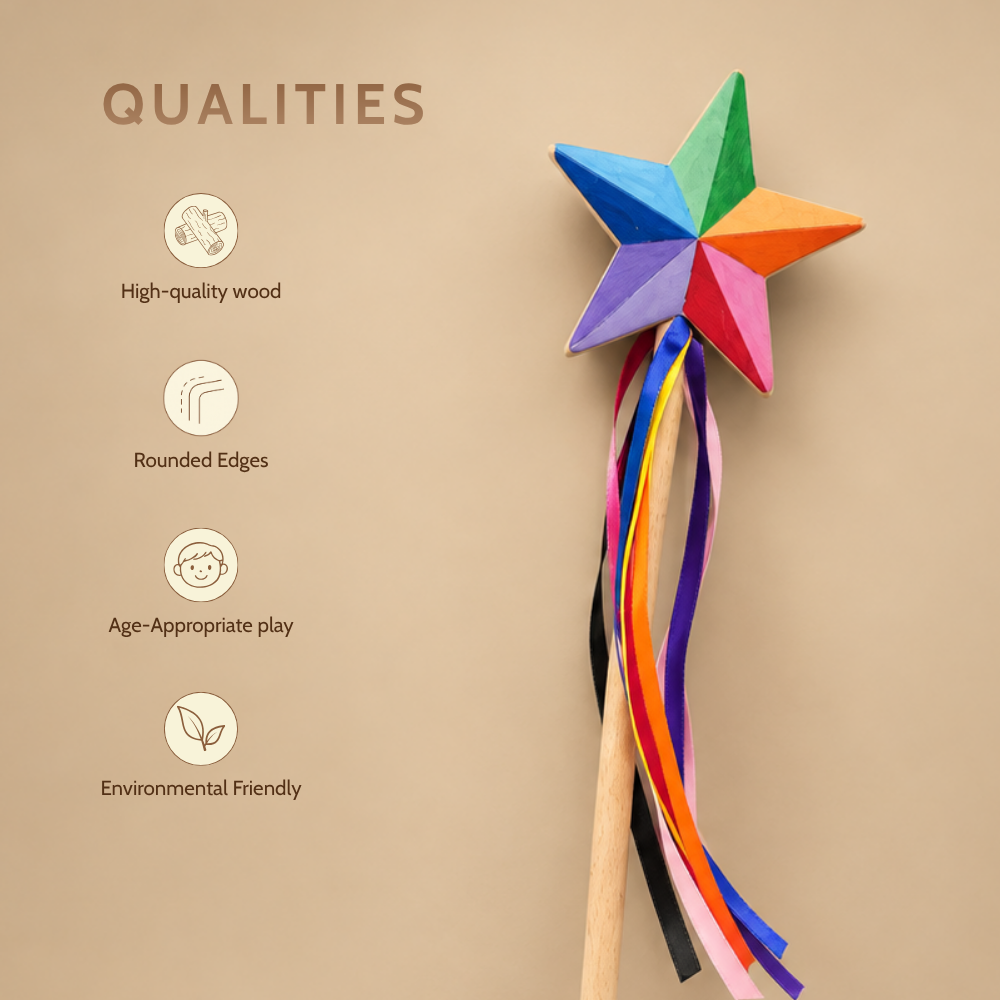 Wooden Star Wand