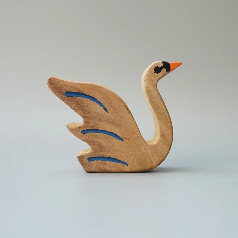 Wooden Swan Bird Toy