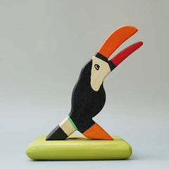 Wooden Toucan Figurines Toys