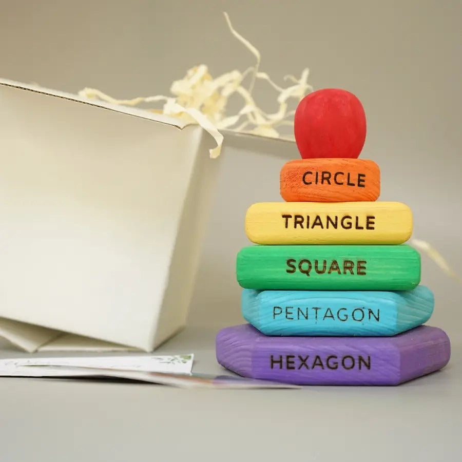 Rainbow shape toys with box