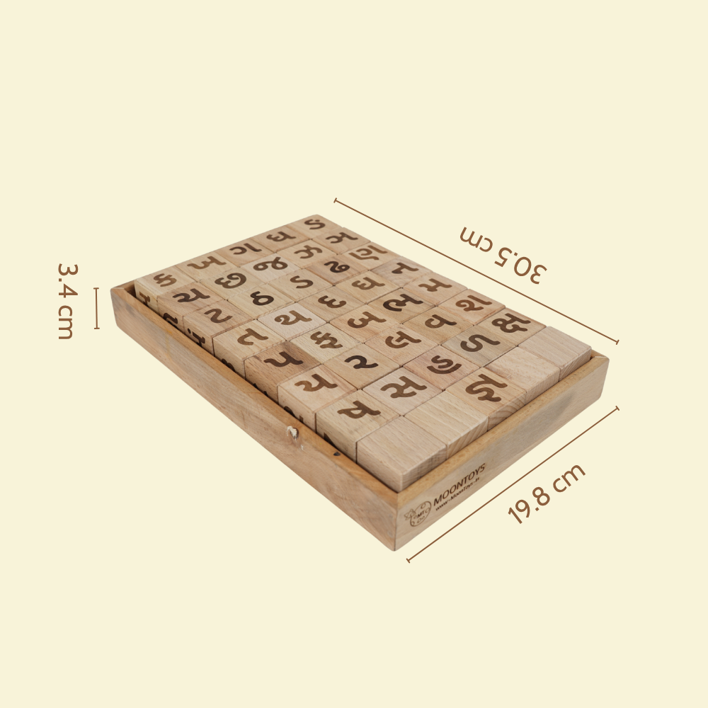 Educational Blocks Set (4-In-1) - Gujarati