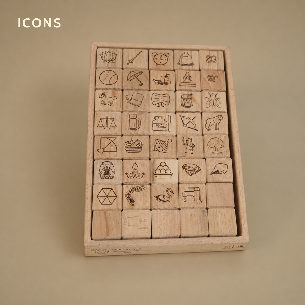 Educational Blocks Set (4-In-1) - Kannada