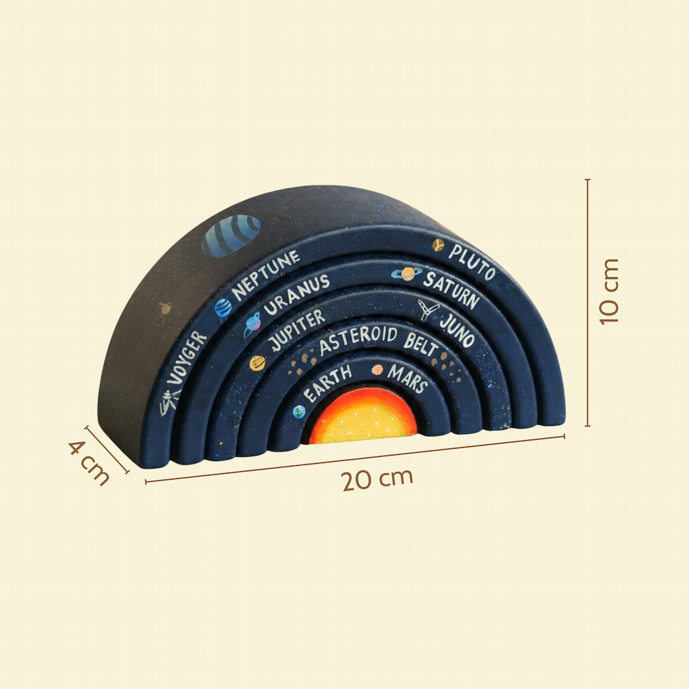 Solar System Wooden Stacker Toy
