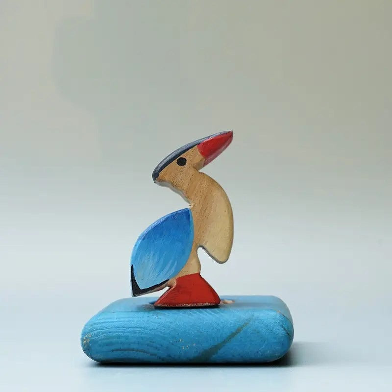 Wooden Woodpecker Bird Toy