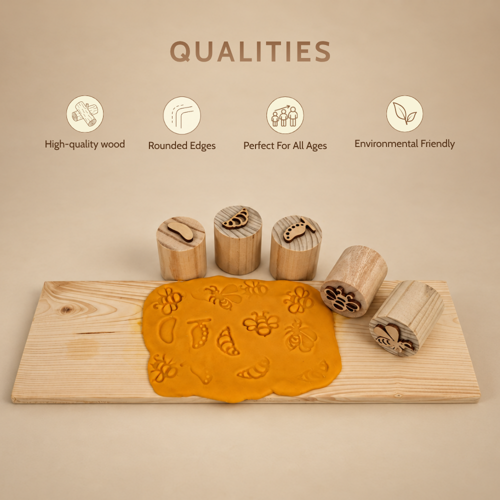 Wooden Butterfly Stamp Set