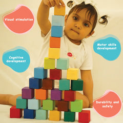Playing Baby Rainbow Block Toys - Benefits of Blocks Set