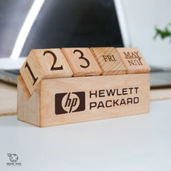 Perpetual Desk Wooden Calendar