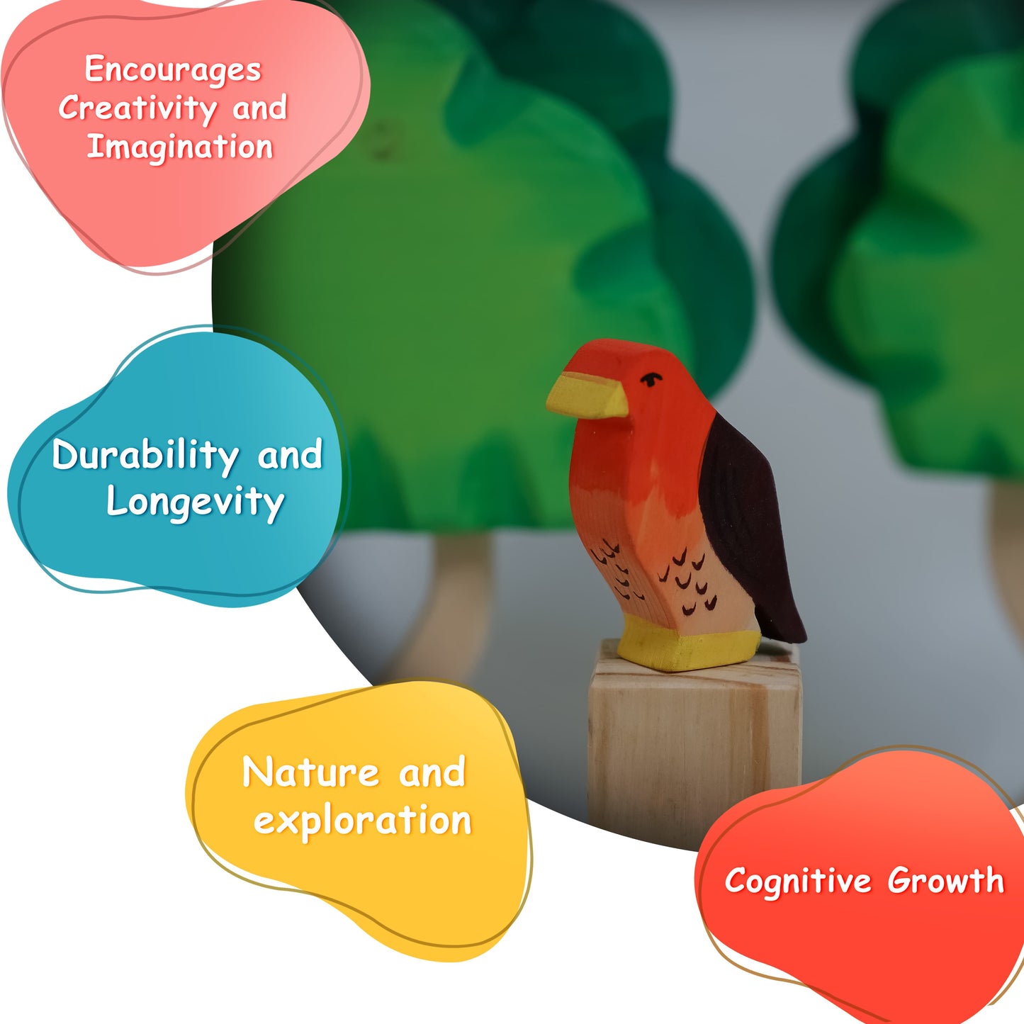 Wooden Figurines Toys – Eagle