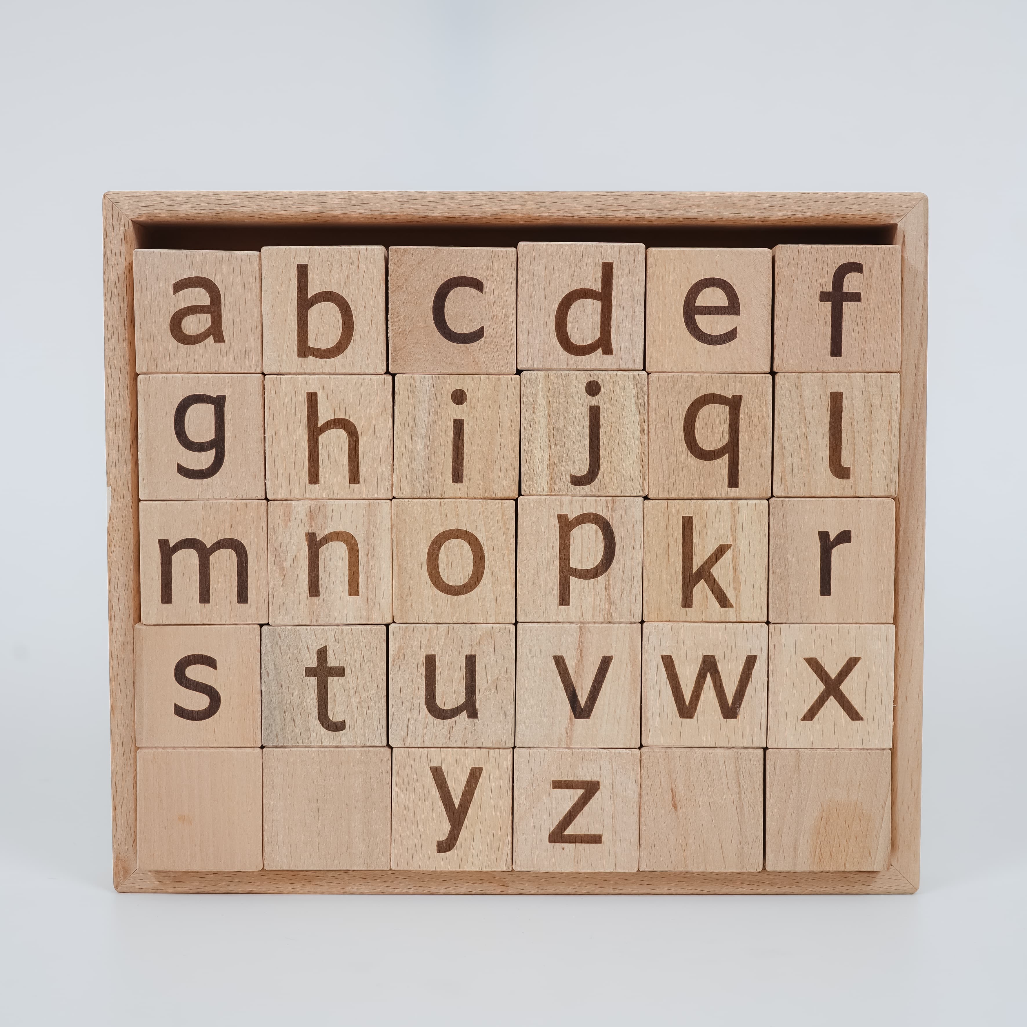 Wooden Toys – Educational Blocks Set 30 blocks, 1 block storage tray