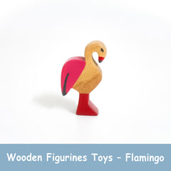 Wooden Figurines Toys – Flamingo