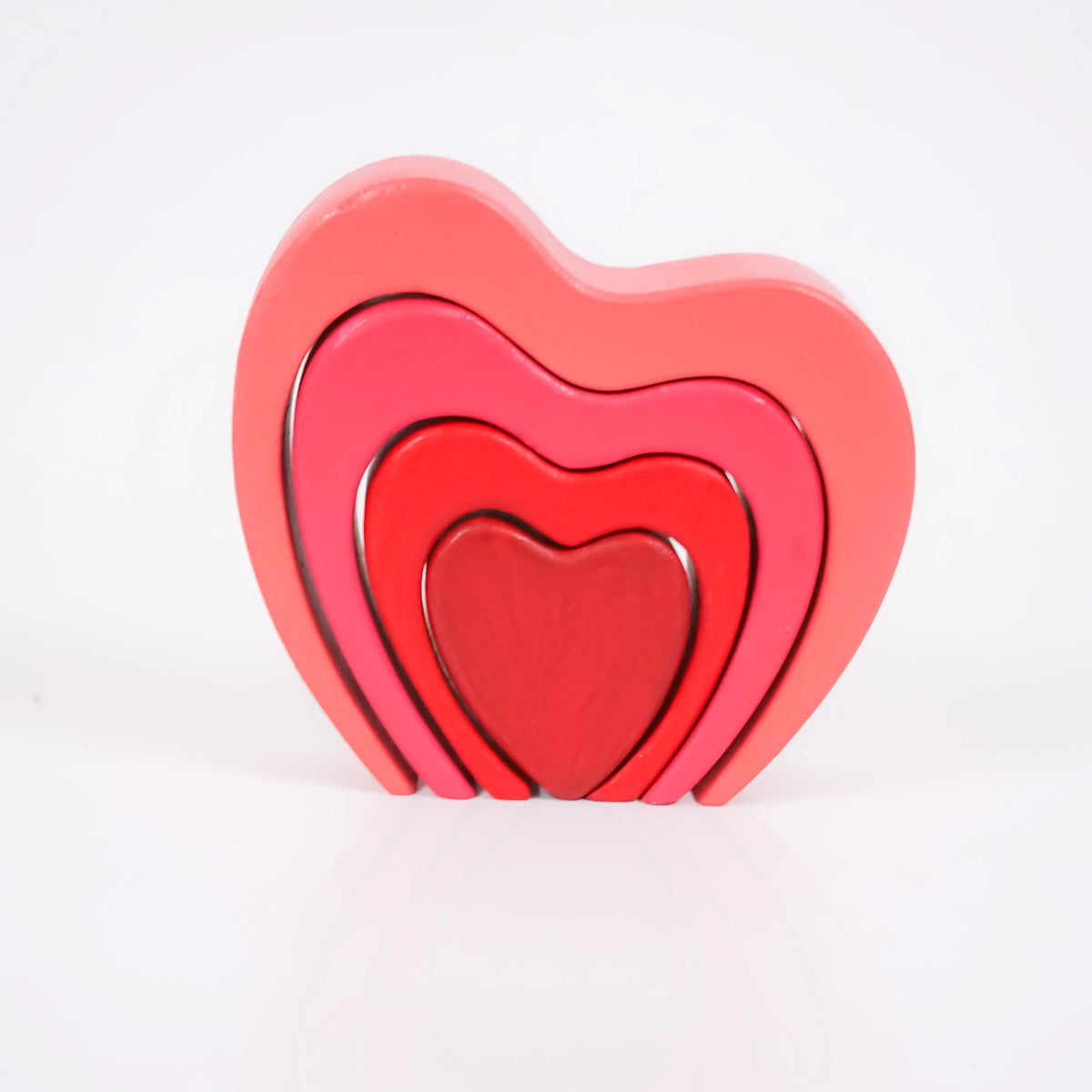 Heart-shaped Wooden Stacker