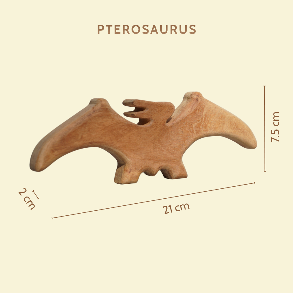 Natural Jurassic Toy Set – Eco-Friendly Wooden Dinosaur Toy Set