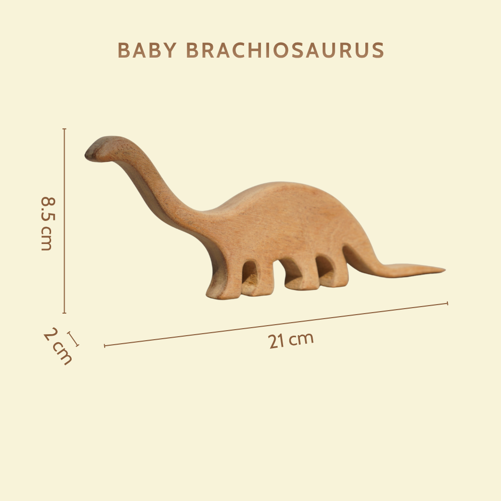 Natural Jurassic Toy Set – Eco-Friendly Wooden Dinosaur Toy Set