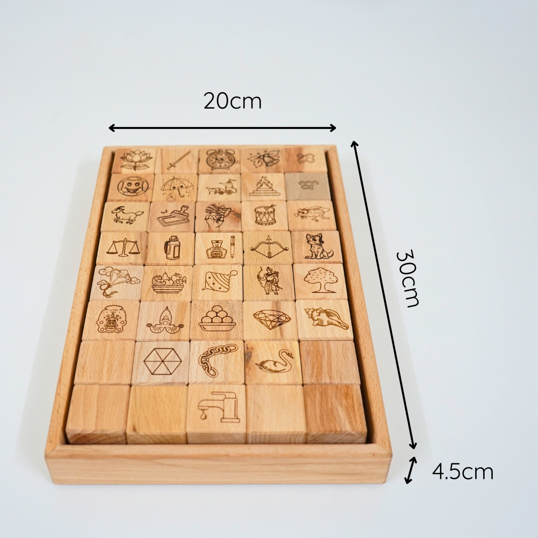 Kannada (4-In-1) Multifunctional Educational Blocks Set Toys