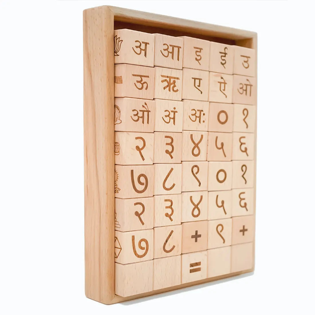 Educational Blocks Set (4-In-1) - Marathi