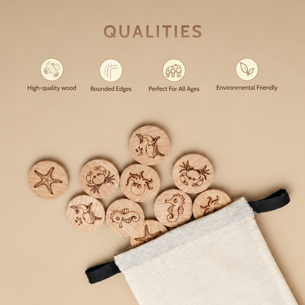 Wooden Memory Game Toys