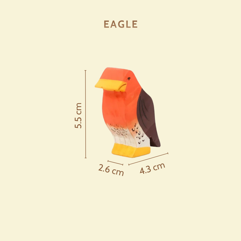 MoonBirds Wooden Bird Figurine Set – Neem Wood Montessori Toys