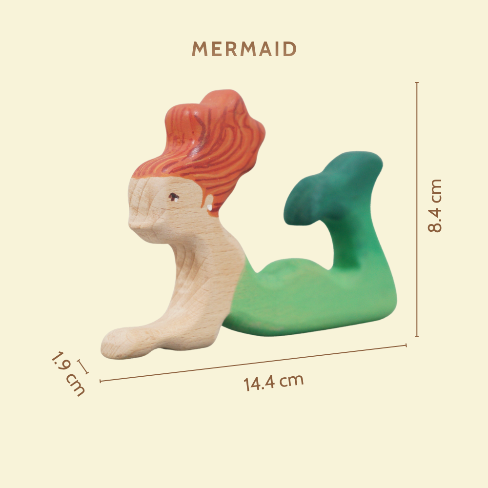 Wooden Ocean Animal Toys Set – Handcrafted Neem Wood Sea Creatures